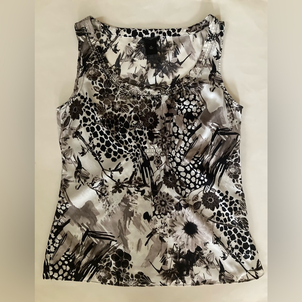 Ann Taylor sleeveless Top Cami Shell floral size XS